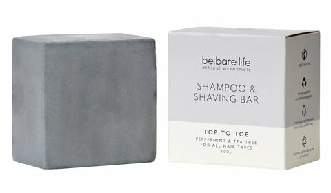 Be Bare Life Shampoo and Shaving Bar - Top To Toe