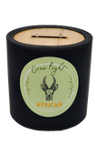 Grow Light Frosted Scented Candles - Black