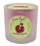 Grow Light Frosted Scented Candles - White